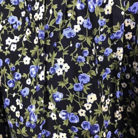 Tuckernuck Hyacinth House Quinn Dress Size XS Black Floral Short Sleeve Tiered - Picture 3 of 16